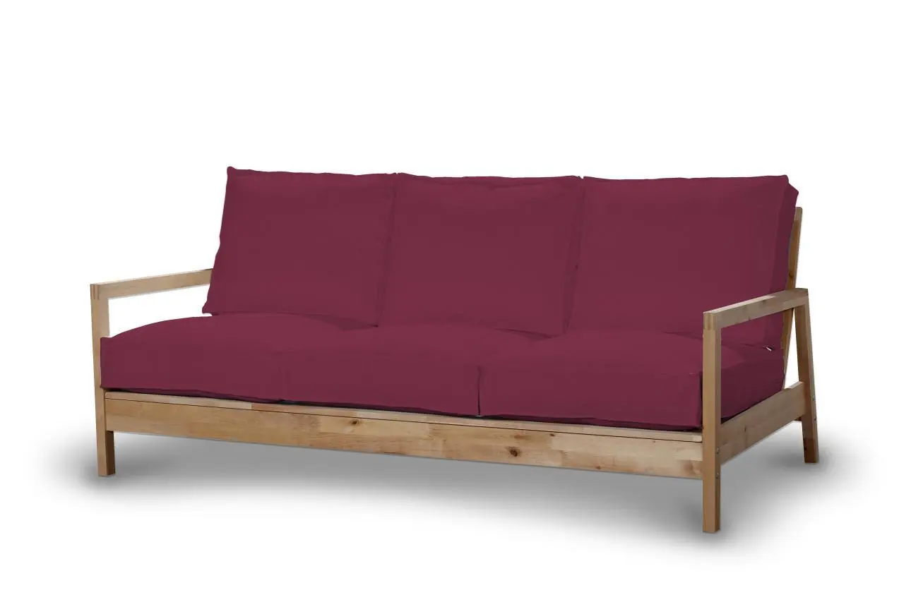 Dekoria Potah na pohovku IKEA  Lillberg 3-místná nerozkládací, švestková, pohovka Lillberg 3-místná, Cotton Panama, 702-32