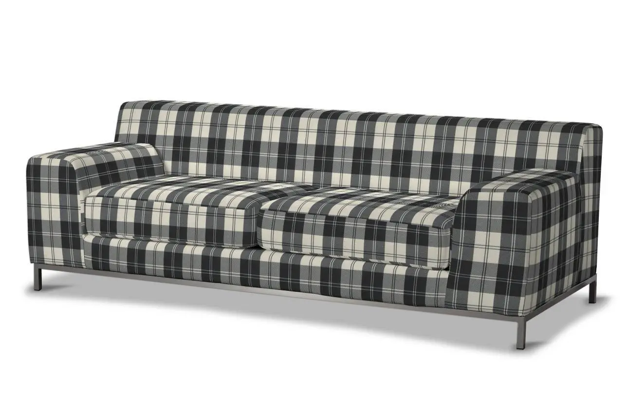 Dekoria Potah na pohovku IKEA  Kramfors 3-místná,  černo-bílá kostka, pohovka Kramfors 3-místná, Edinburgh, 115-74