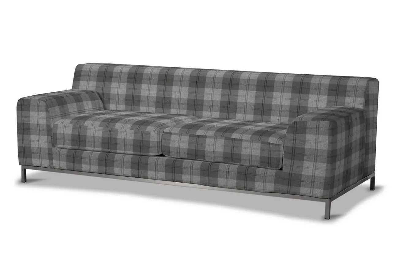 Dekoria Potah na pohovku IKEA  Kramfors 3-místná, šedo-grafitová kostka, pohovka Kramfors 3-místná, Edinburgh, 115-75