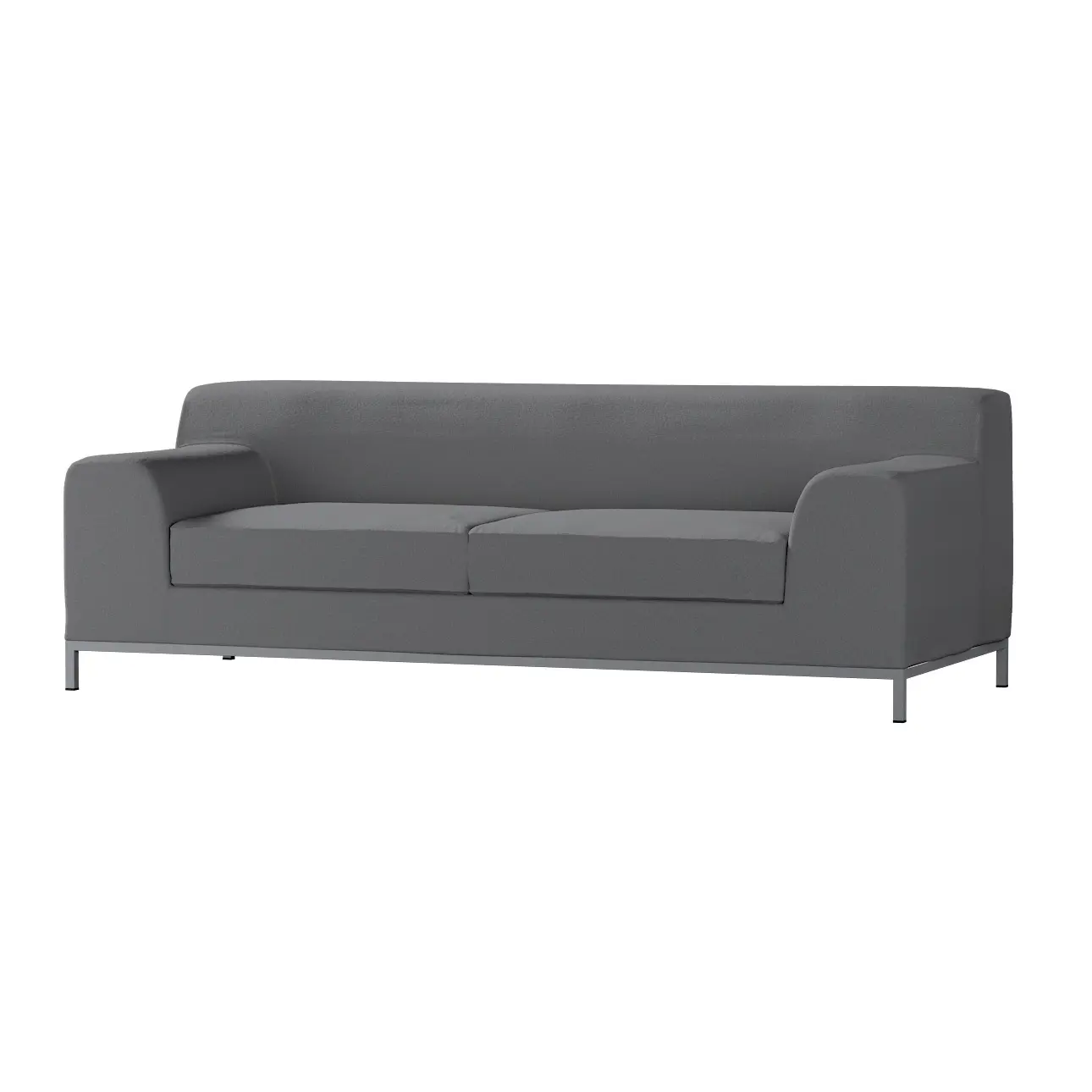 Dekoria Potah na pohovku IKEA  Kramfors 3-místná, tmavě šedá, pohovka Kramfors 3-místná, Boucle Teddy, 702-83