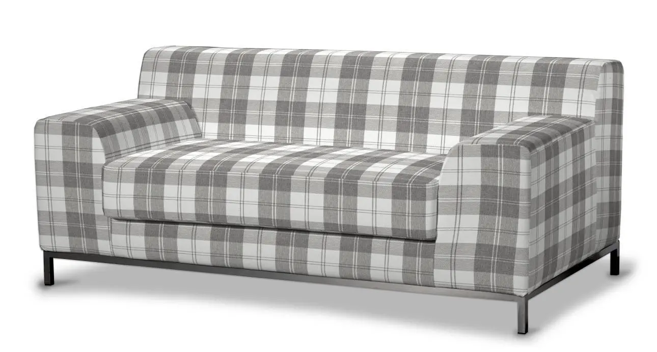 Dekoria Potah na pohovku IKEA  Kramfors 2-místná, šedo - bílá kostka , pohovka Kramfors 2-místná, Edinburgh, 115-79