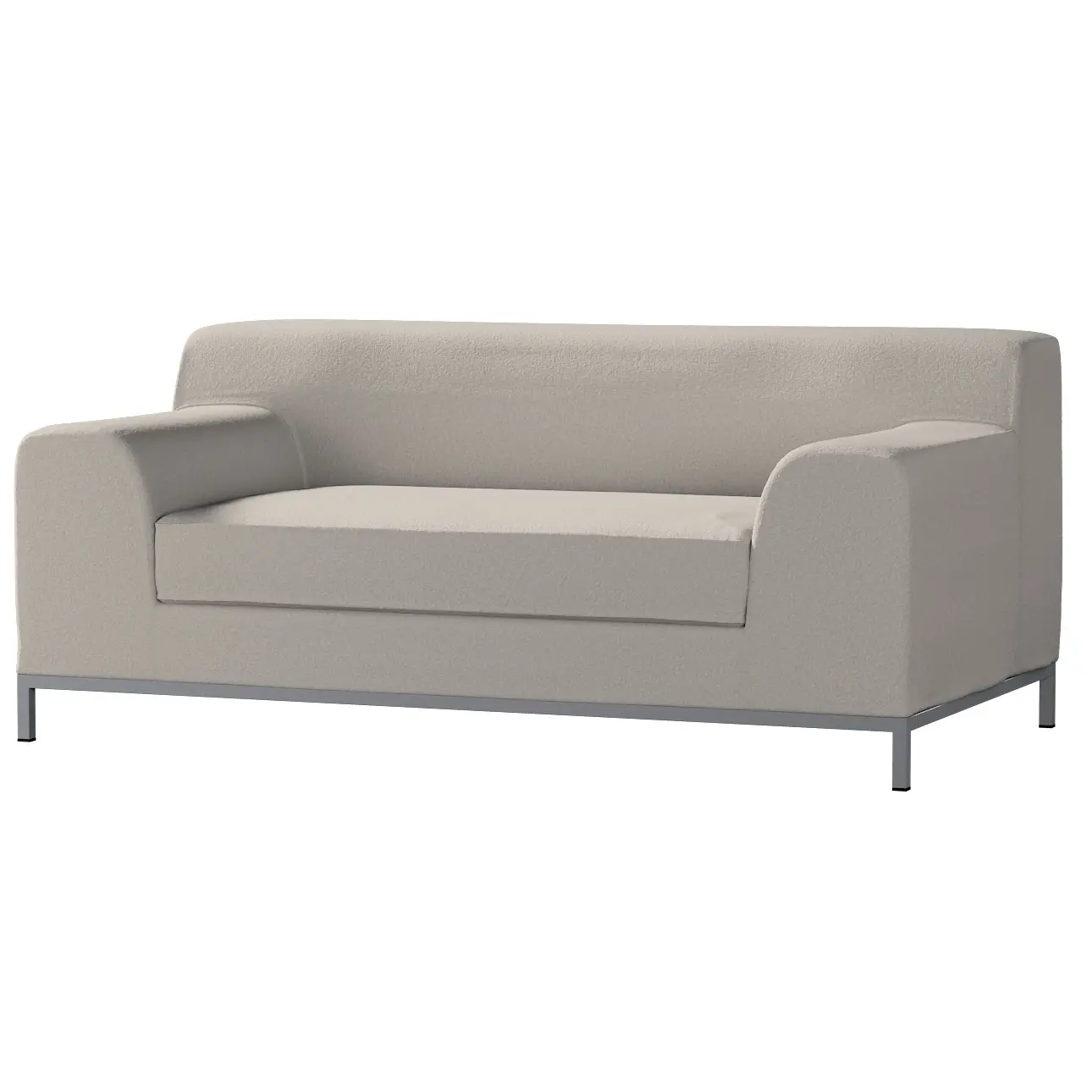 Dekoria Potah na pohovku IKEA  Kramfors 2-místná, světle bežová, pohovka Kramfors 2-místná, Boucle Teddy, 702-81