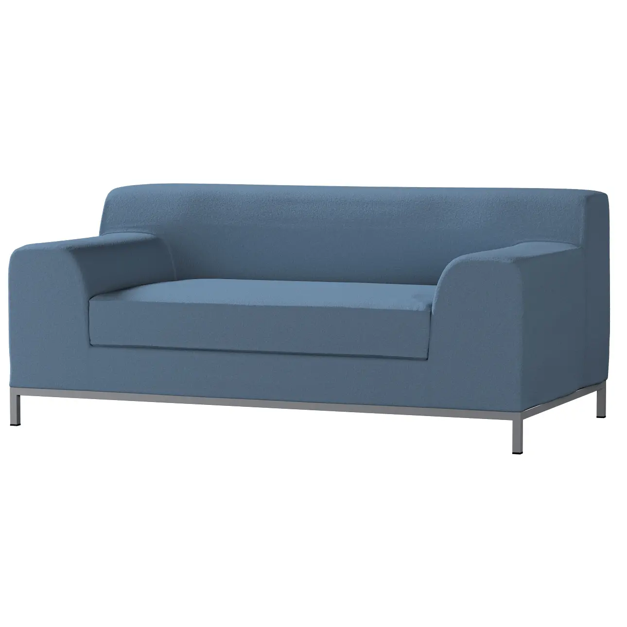 Dekoria Potah na pohovku IKEA  Kramfors 2-místná, modrá, pohovka Kramfors 2-místná, Boucle Teddy, 702-86
