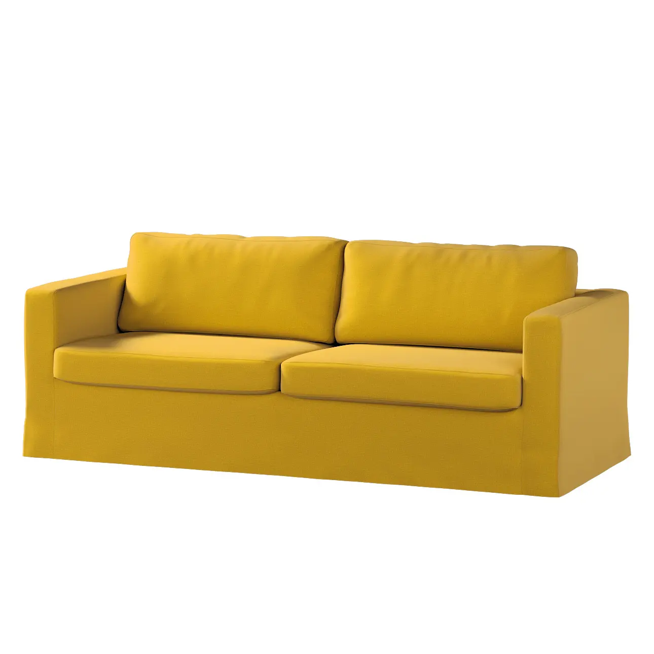 Dekoria Potah na pohovku IKEA  Karlstad 3-místná, nerozkládací, dlouhý, medová, pohovka Karlstad 3-místná, Ingrid, 705-46