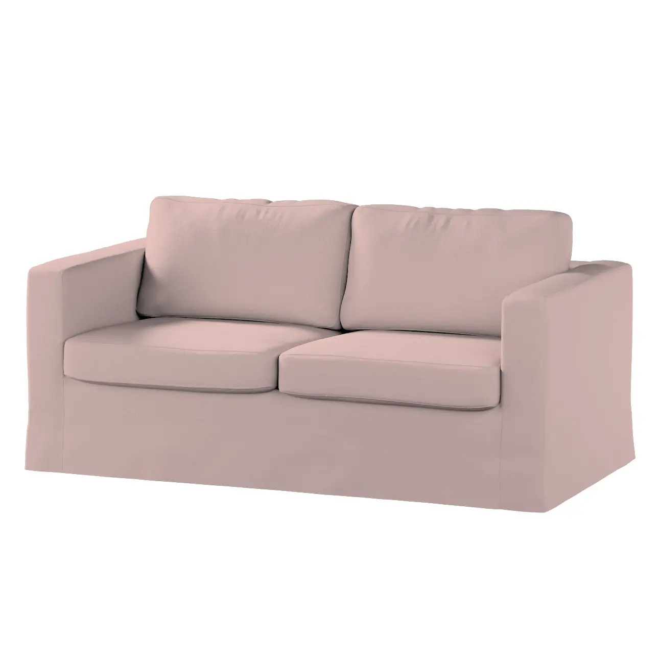 Dekoria Potah na pohovku IKEA  Karlstad 2-místná , nerozkládací, dlouhý, růžová, pohovka Karlstad 2-místná, Boucle Teddy, 702-84