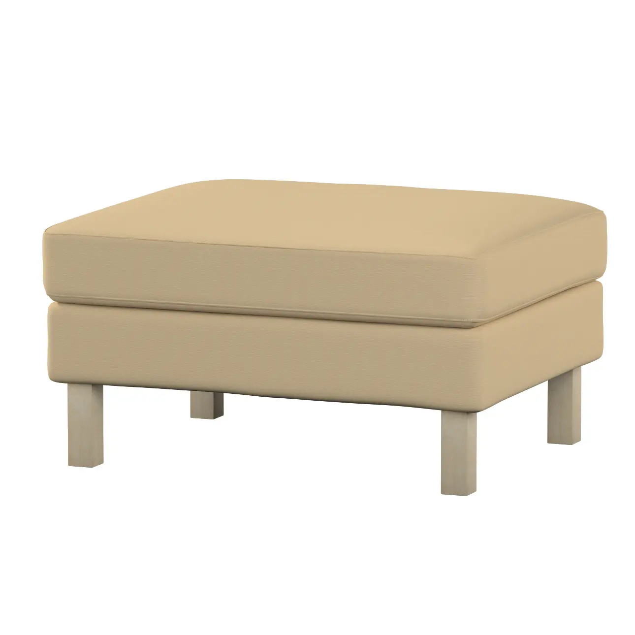 Dekoria Potah na podnožku IKEA Karlstad, bílá káva, potah na podnožku Karlstad, Cotton Panama, 702-47