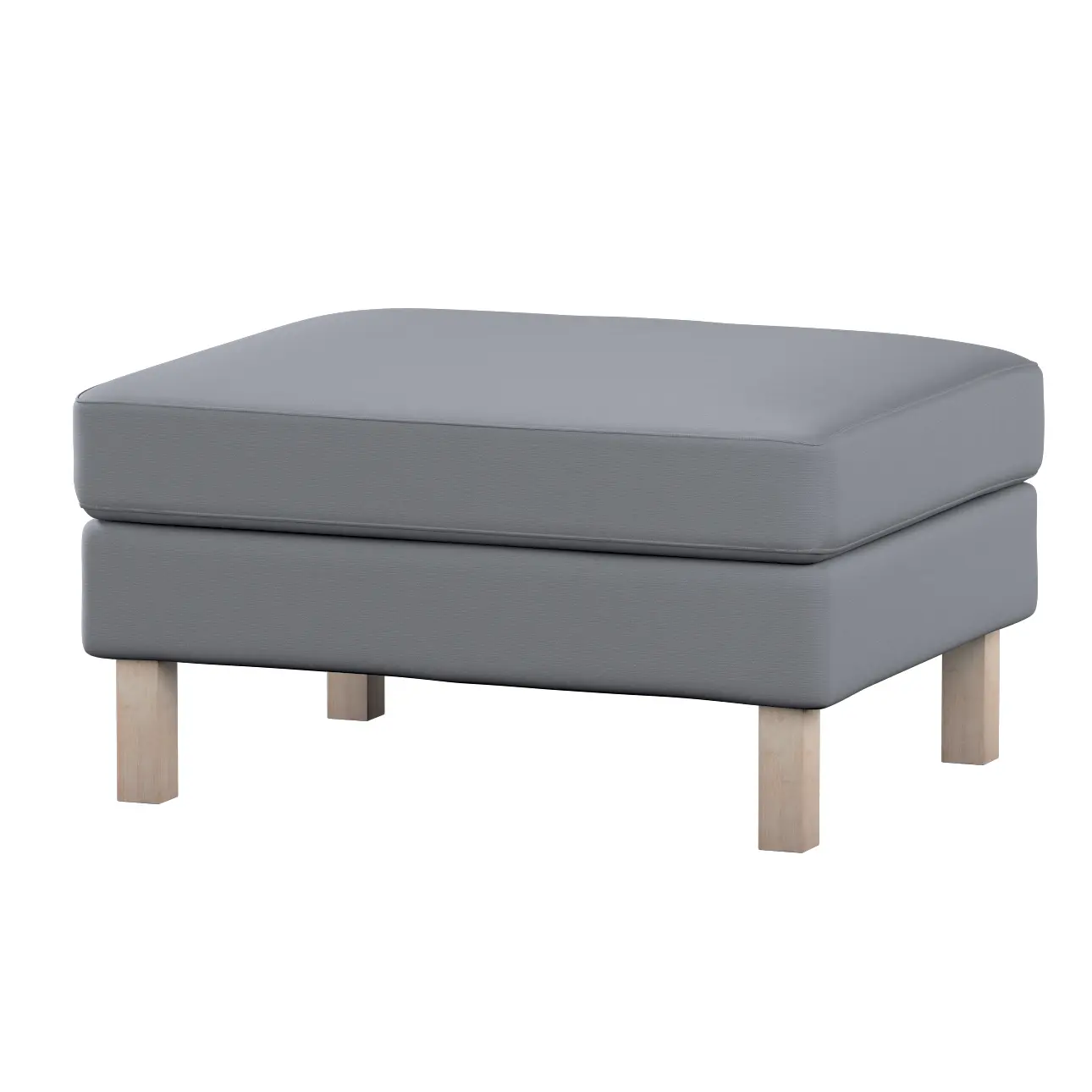 Dekoria Potah na podnožku IKEA Karlstad, šedá, potah na podnožku Karlstad, Cotton Panama, 702-46