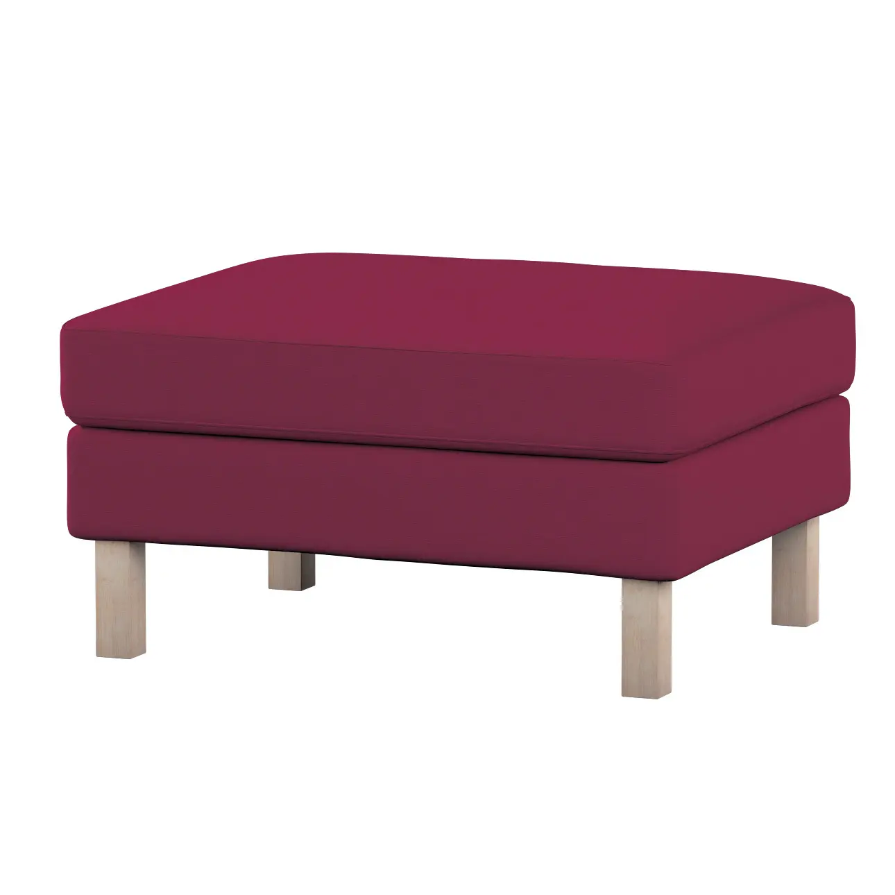 Dekoria Potah na podnožku IKEA Karlstad, švestková, potah na podnožku Karlstad, Cotton Panama, 702-32