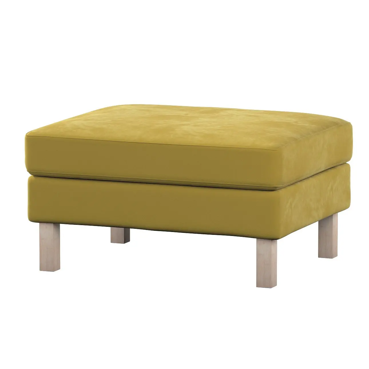 Dekoria Potah na podnožku IKEA Karlstad, zlatá okrová, potah na podnožku Karlstad, Velvet, 704-27