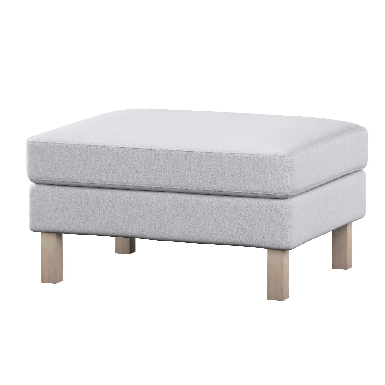Dekoria Potah na podnožku IKEA Karlstad, světle šedý melanž, potah na podnožku Karlstad, Amsterdam, 704-45