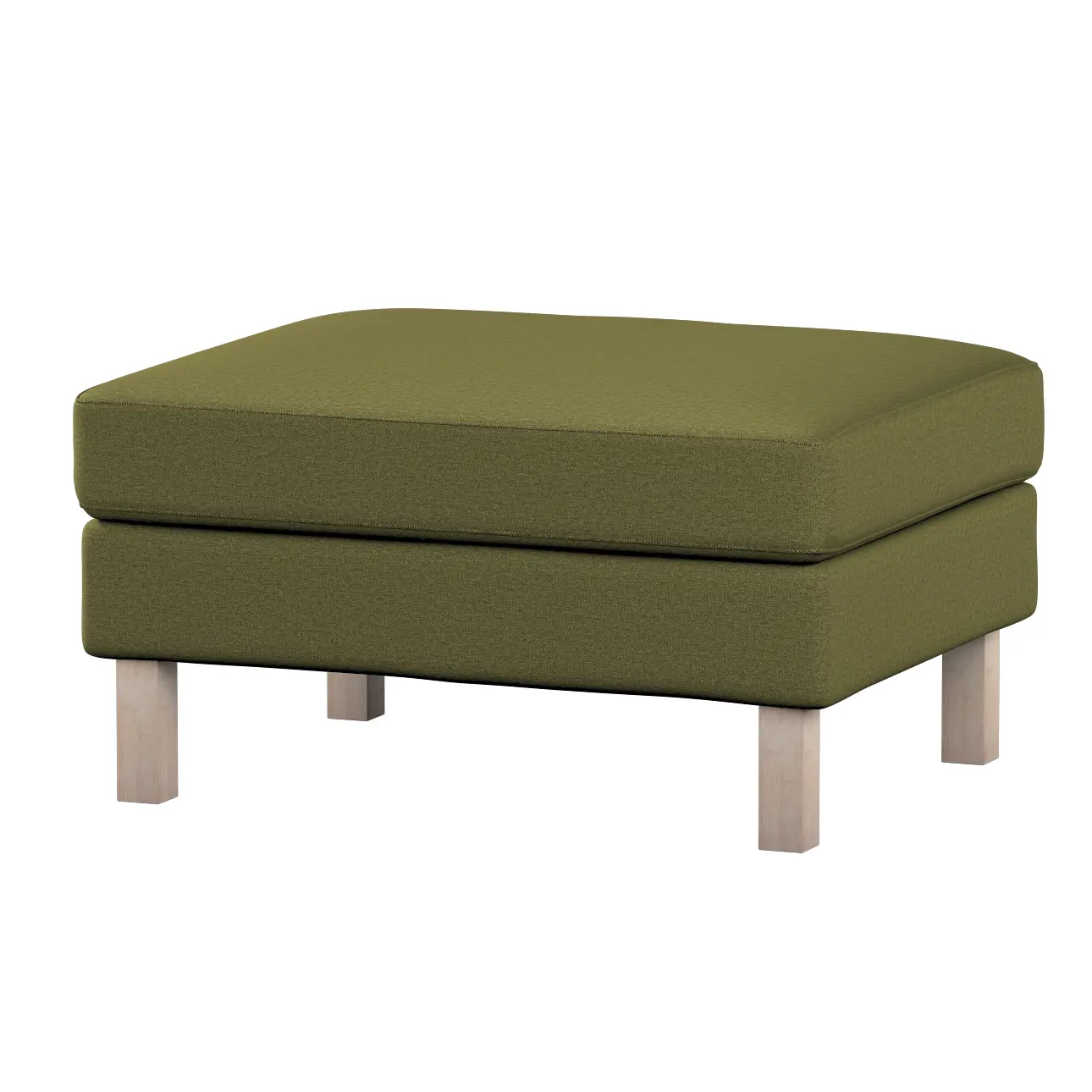 Dekoria Potah na podnožku IKEA Karlstad, olivová zelená, potah na podnožku Karlstad, Etna, 161-26