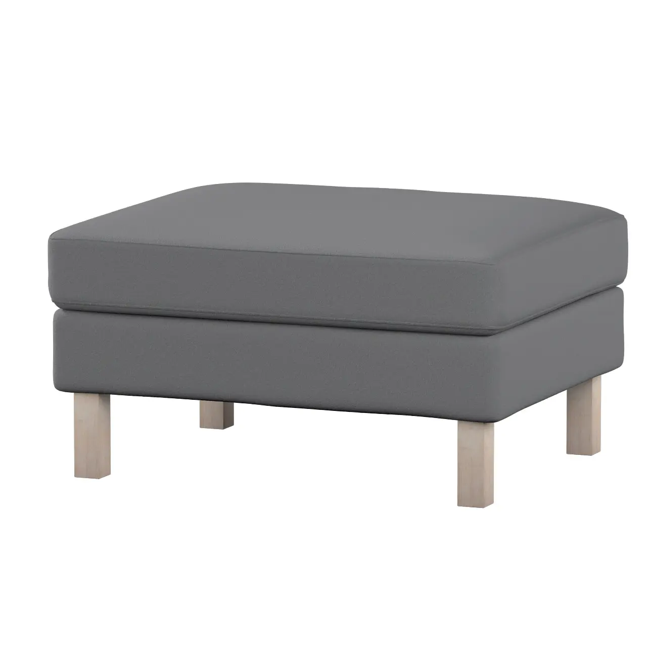 Dekoria Potah na podnožku IKEA Karlstad, tmavě šedá, potah na podnožku Karlstad, Boucle Teddy, 702-83