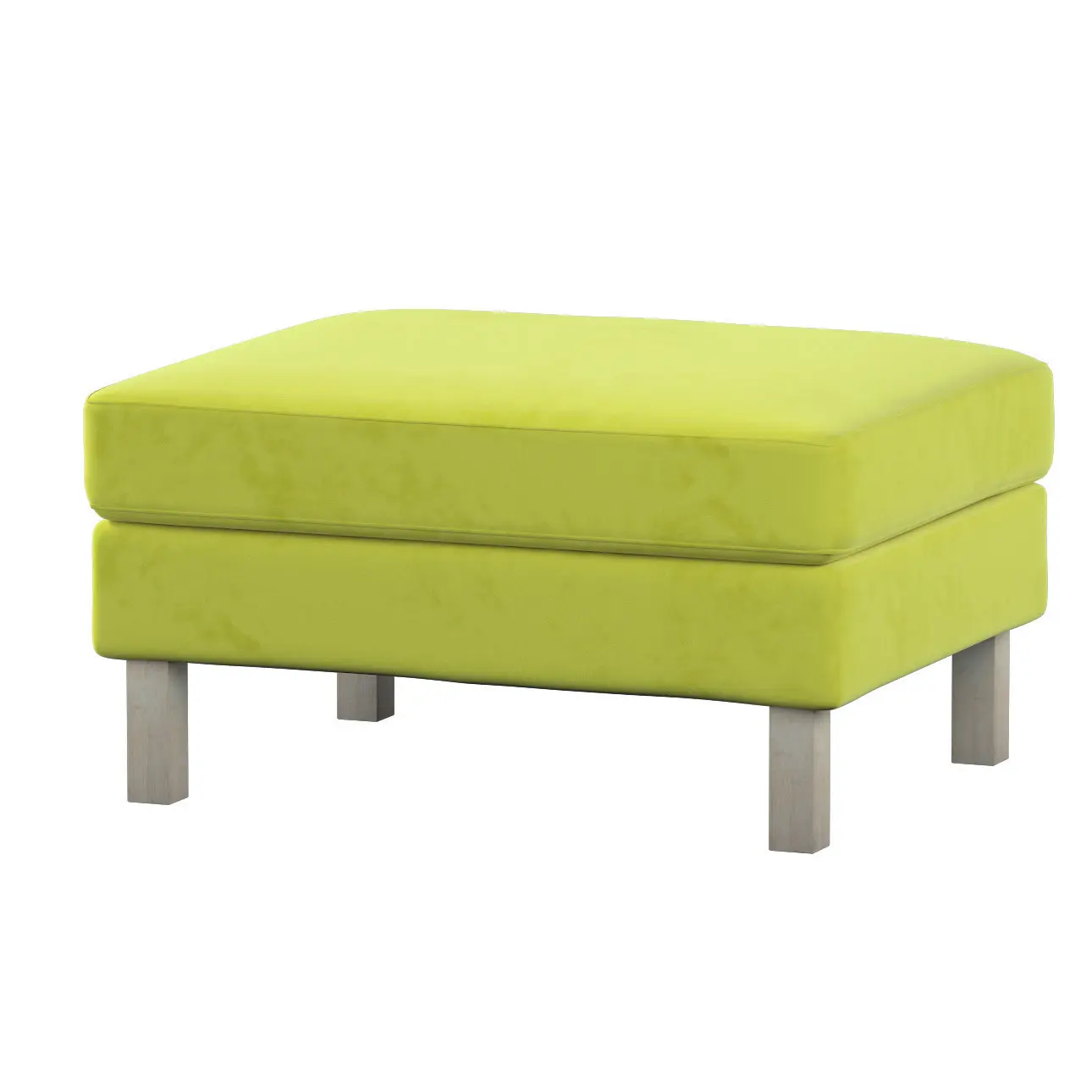 Dekoria Potah na podnožku IKEA Karlstad, zelená, potah na podnožku Karlstad, Living Velvet, 704-78