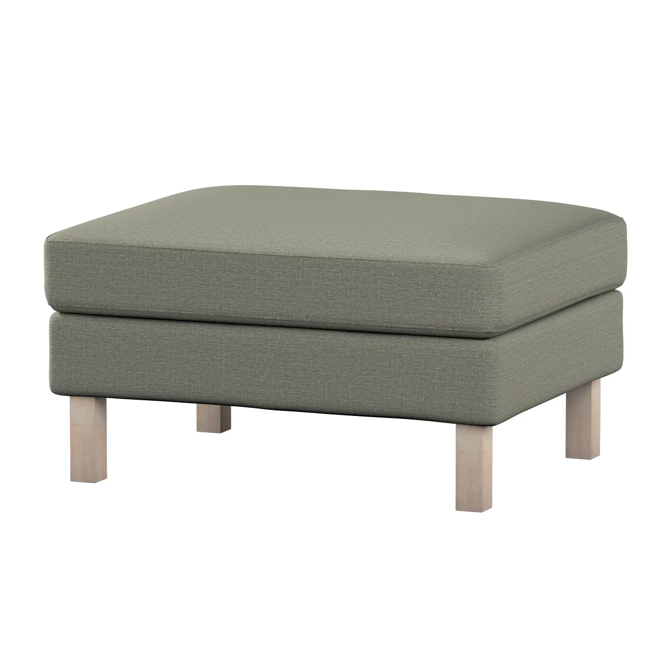 Dekoria Potah na podnožku IKEA Karlstad, šedo-bežový, potah na podnožku Karlstad, Living Plus, 161-42