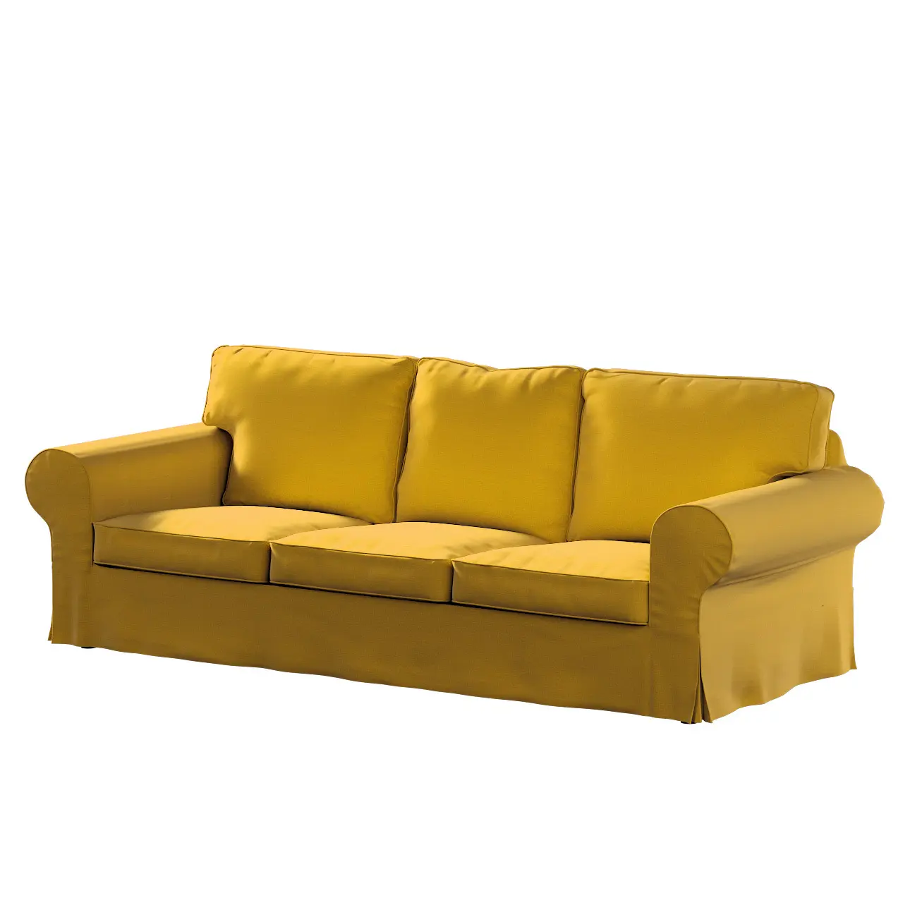 Dekoria Potah na pohovku IKEA  Ektorp 3-místná, rozkládací STARÝ MODEL PIXBO, medová, pohovka Ektorp 3-místná rozkládací, Ingrid, 705-46