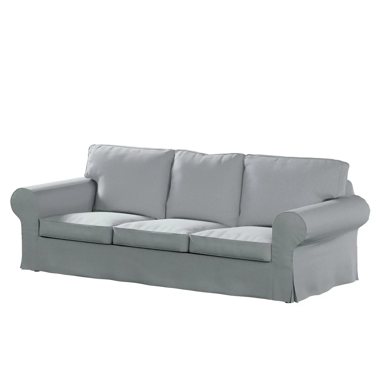 Dekoria Potah na pohovku IKEA  Ektorp 3-místná, rozkládací STARÝ MODEL PIXBO, šedá, pohovka Ektorp 3-místná rozkládací, Amsterdam, 704-55