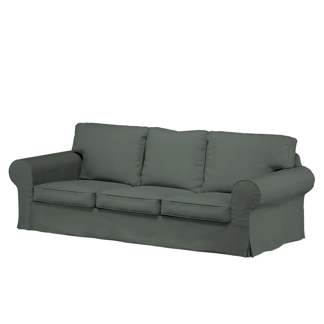 Dekoria Potah na pohovku IKEA  Ektorp 3-místná, rozkládací STARÝ MODEL PIXBO, zelená, pohovka Ektorp 3-místná rozkládací, Boucle Teddy, 702-85
