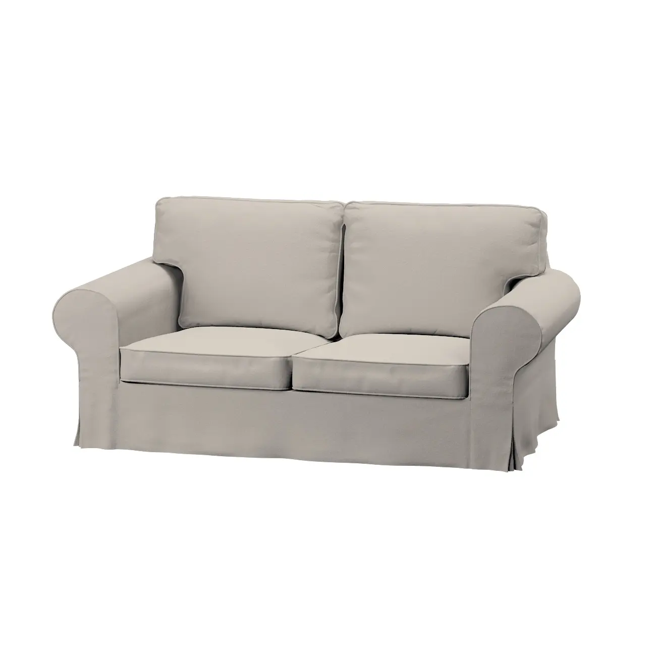 Dekoria Potah na pohovku IKEA  Ektorp 2-místná, rozkládací, STARÝ MODEL, světle bežová, pohovka Ektorp 2-místná rozkládací, Boucle Teddy, 702-81