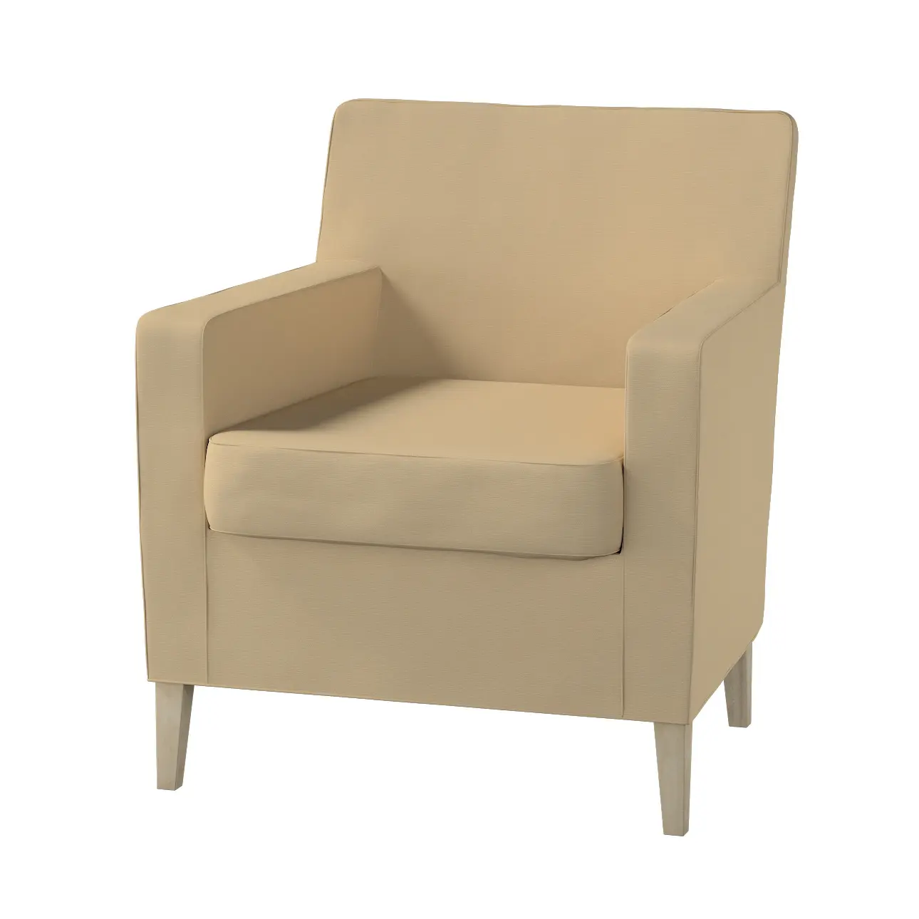 Dekoria Potah na křeslo IKEA Karlstad, bílá káva, Potah na křeslo Karlstad, Cotton Panama, 702-47