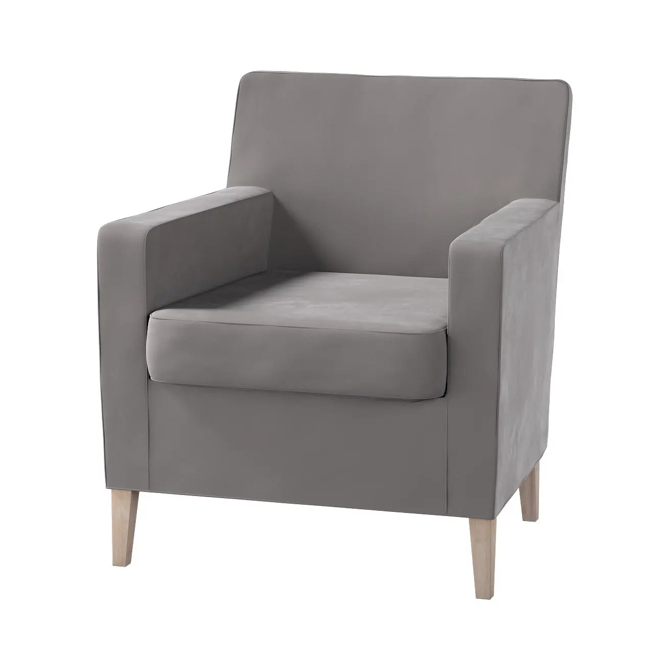 Dekoria Potah na křeslo IKEA Karlstad, greige, Potah na křeslo Karlstad, Velvet, 704-11