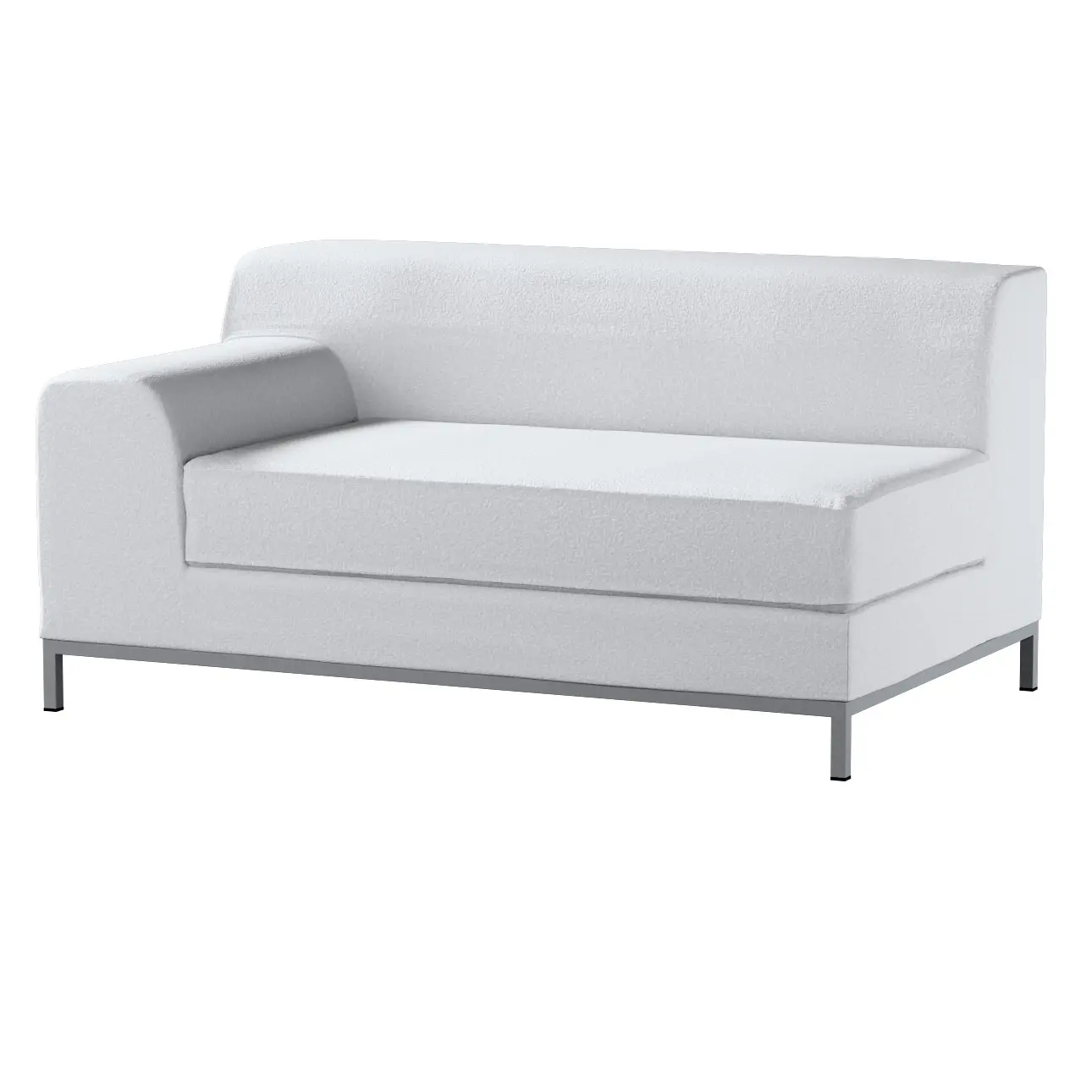 Dekoria Potah na pohovku IKEA , levé provedení Kramfors 2-místná, bílá, pohovka Kramfors, Boucle Teddy, 702-80
