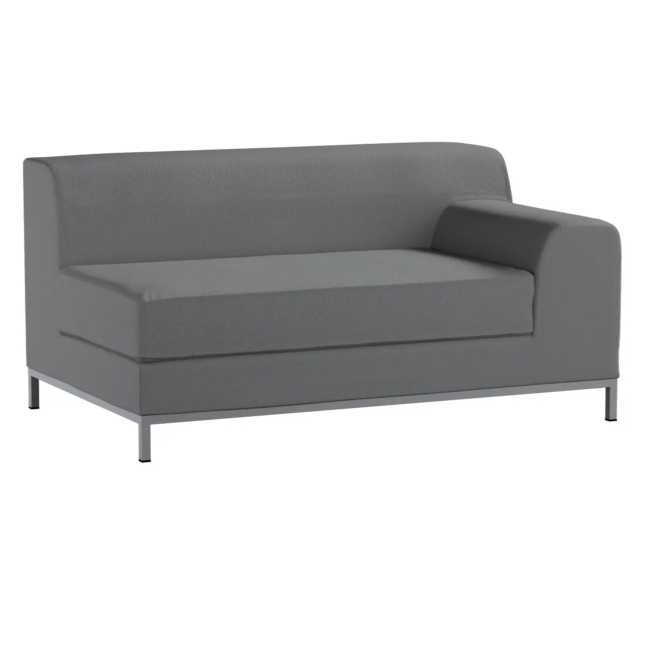Dekoria Potah na pohovku IKEA, pravé provevedení Kramfors 2-místná, tmavě šedá, pohovka Kramfors, Boucle Teddy, 702-83