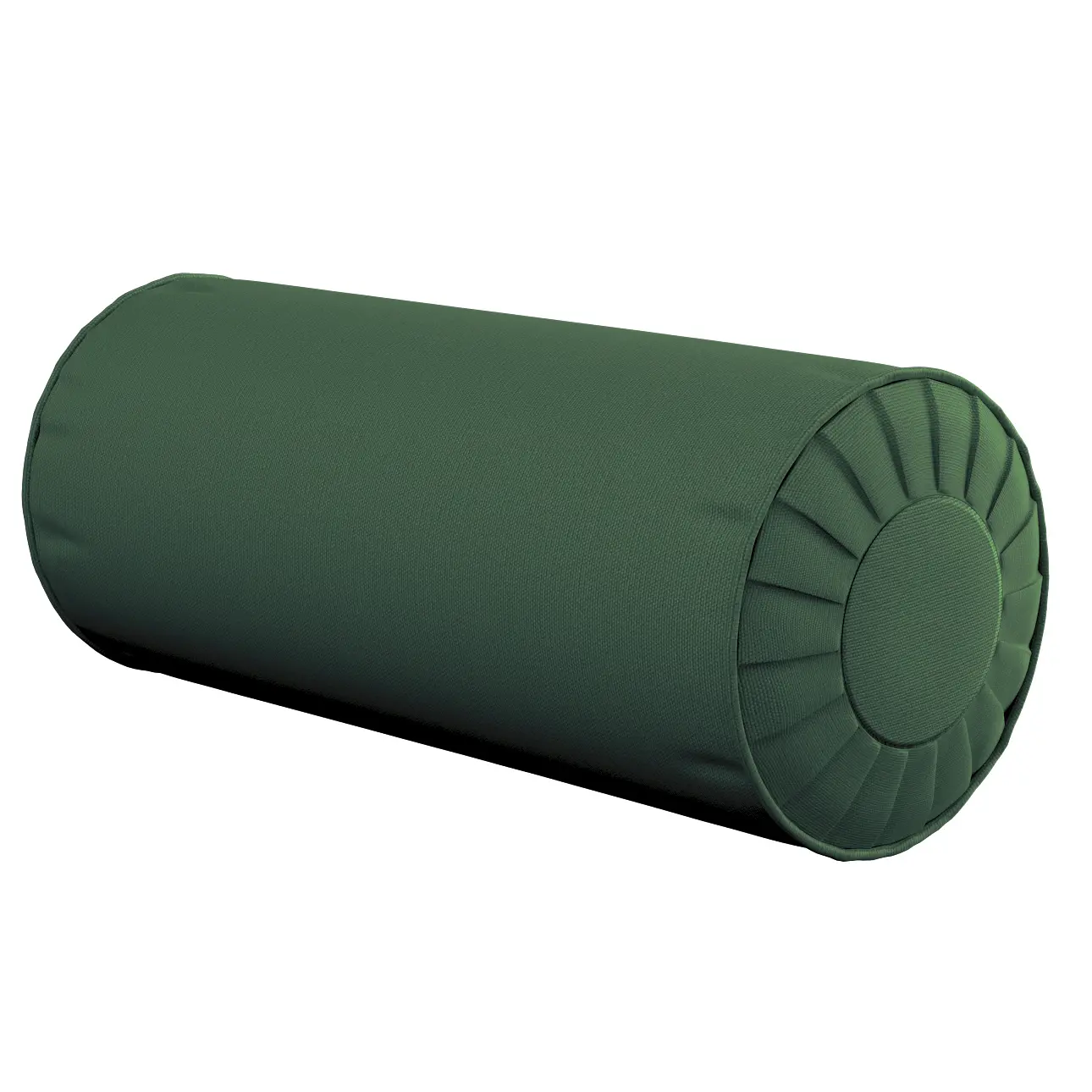 Dekoria Válec s čelními záložkami, Forest Green - zelená, Ø 20 x 50 cm, Cotton Panama, 702-51