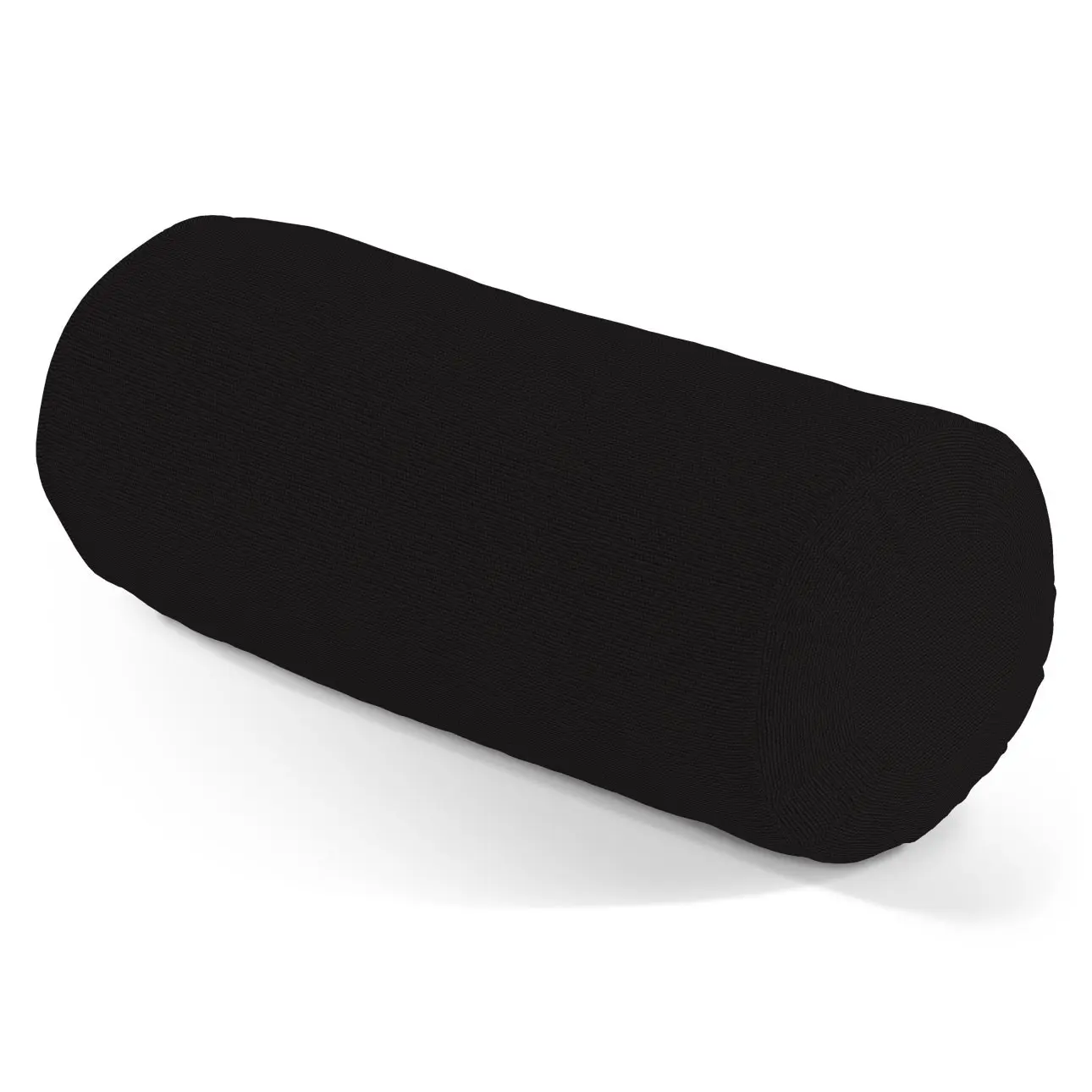 Dekoria Válec s čelními záložkami, Black - černá, Ø 20 x 50 cm, Cotton Panama, 702-50