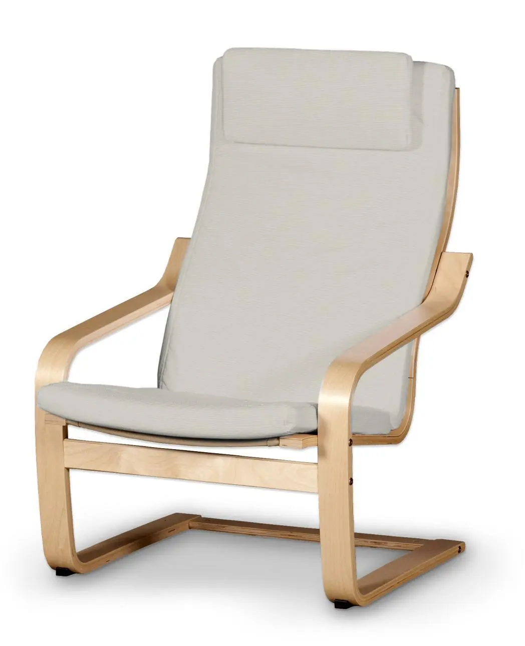 Dekoria Sedák na křeslo IKEA Poäng II, stříbrošedá, kØeslo Poäng II, Cotton Panama, 702-45