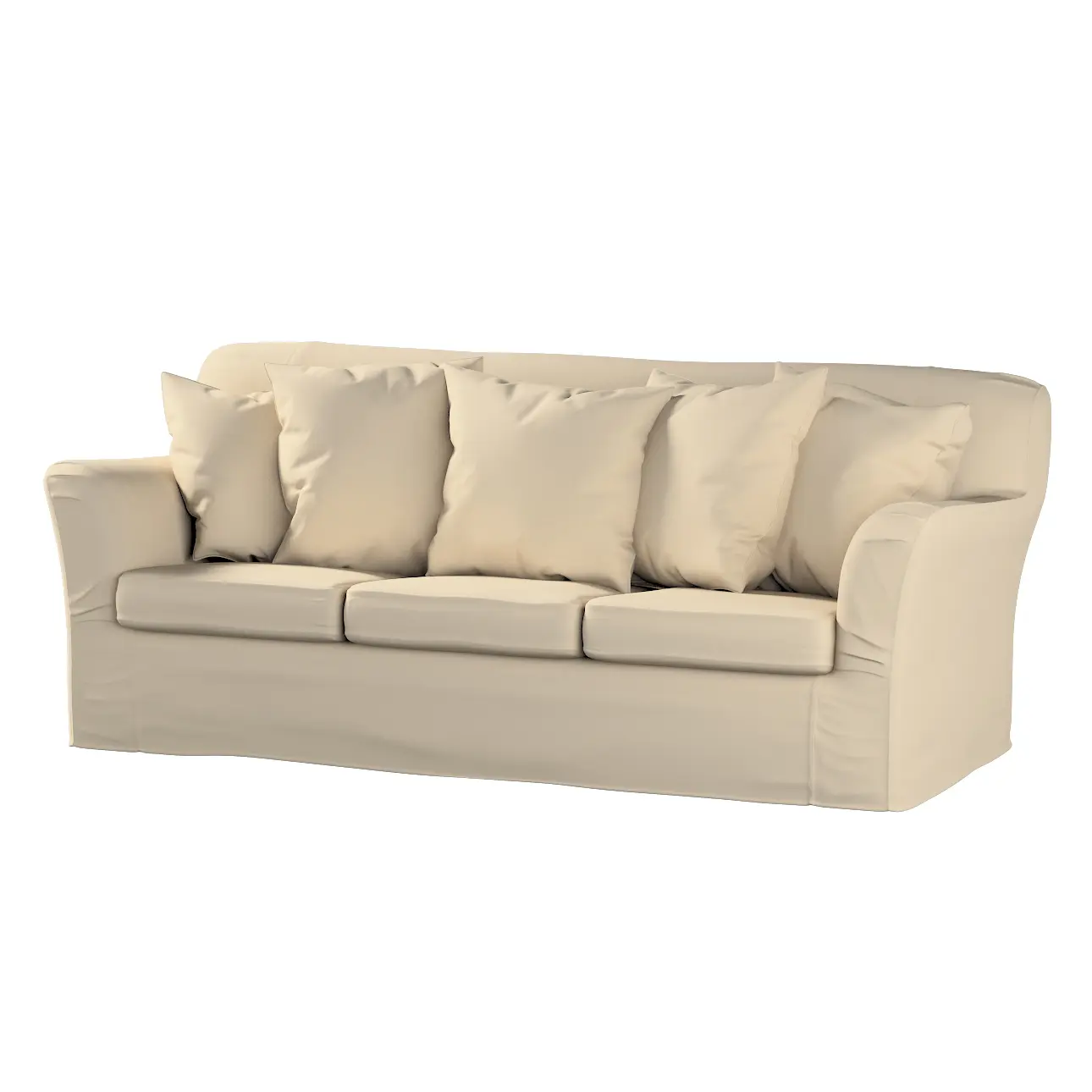 Dekoria Potah na pohovku IKEA  Tomelilla 3-místná nerozkládací, bílá káva, pohovka Tomelilla 3-místná, Cotton Panama, 702-47