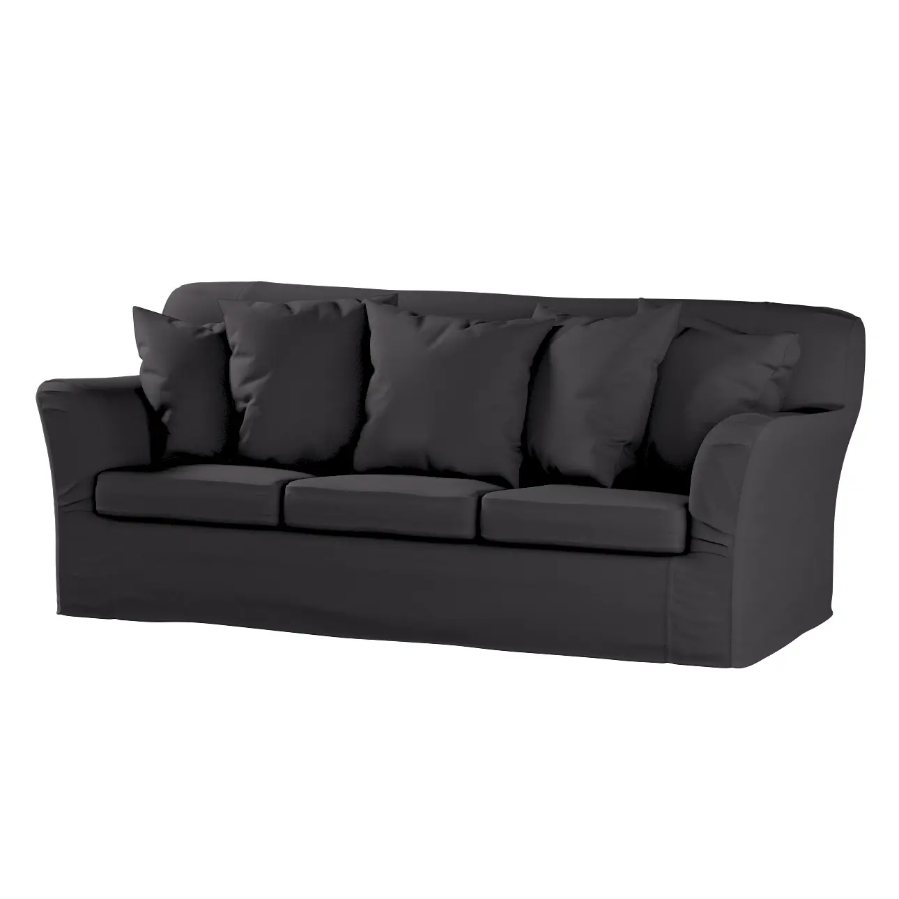 Dekoria Potah na pohovku IKEA  Tomelilla 3-místná nerozkládací, grafitová, pohovka Tomelilla 3-místná, Cotton Panama, 702-08