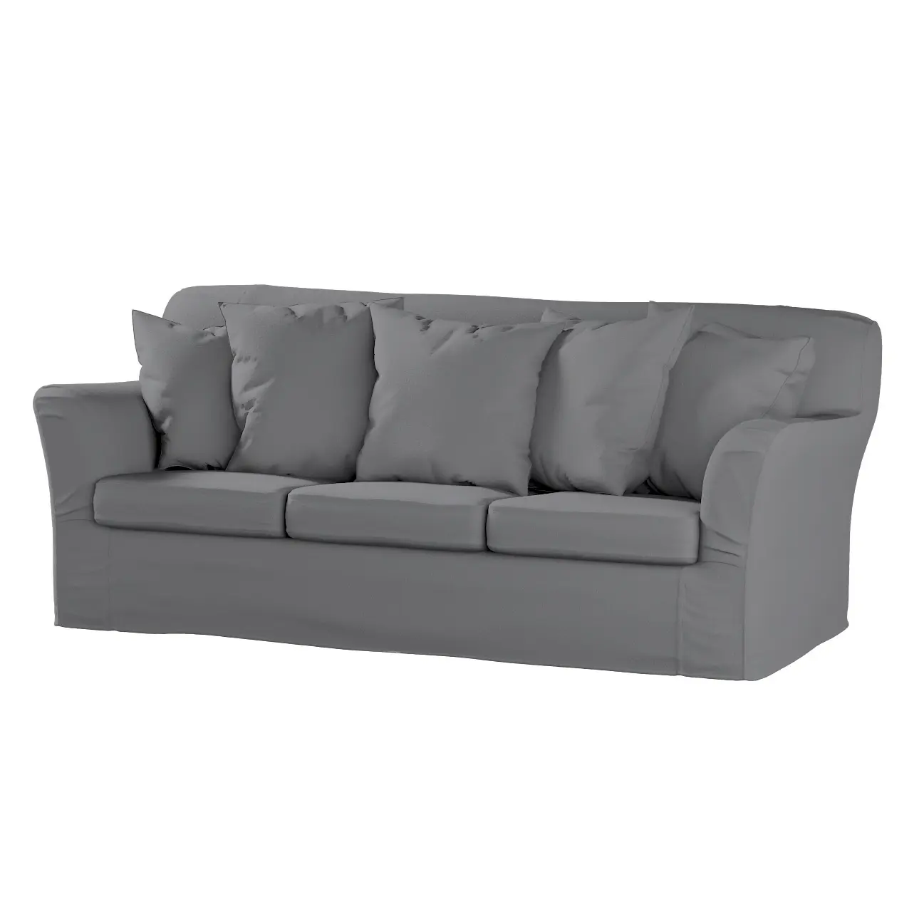Dekoria Potah na pohovku IKEA  Tomelilla 3-místná nerozkládací, tmavě šedá, pohovka Tomelilla 3-místná, Boucle Teddy, 702-83