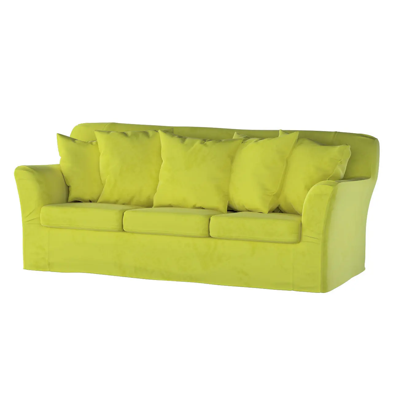 Dekoria Potah na pohovku IKEA  Tomelilla 3-místná nerozkládací, zelená, pohovka Tomelilla 3-místná, Living Velvet, 704-78