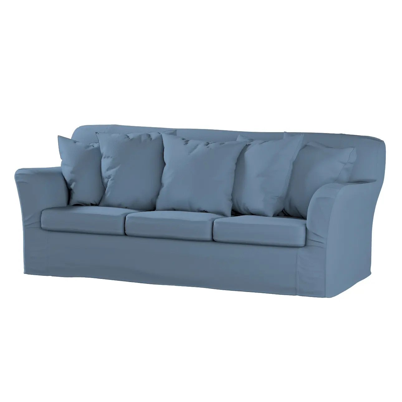 Dekoria Potah na pohovku IKEA  Tomelilla 3-místná nerozkládací, modrá, pohovka Tomelilla 3-místná, Boucle Teddy, 702-86