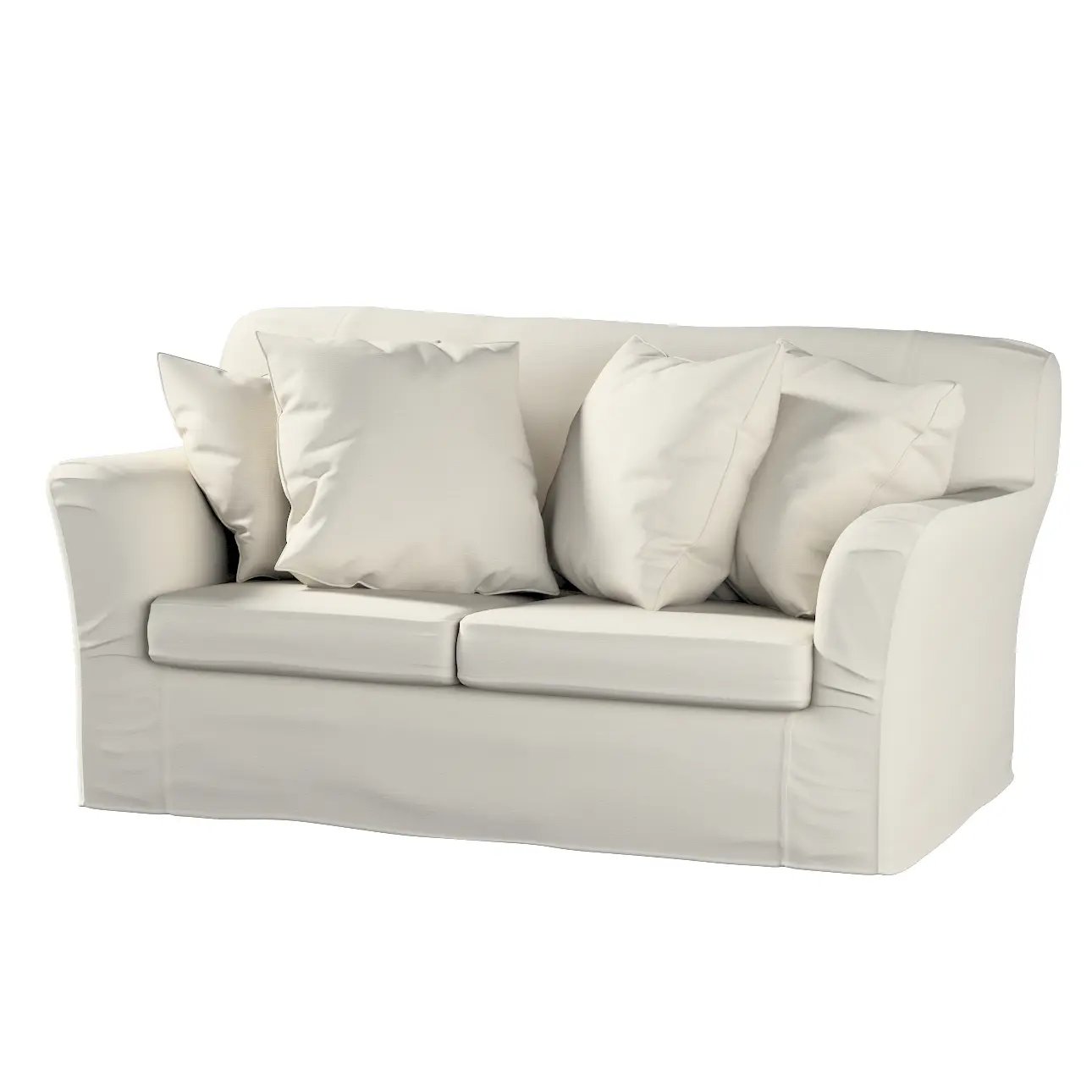 Dekoria Potah na pohovku IKEA  Tomelilla 2-místná nerozkládací, stříbrošedá, pohovka Tomelilla 2-místná, Cotton Panama, 702-45