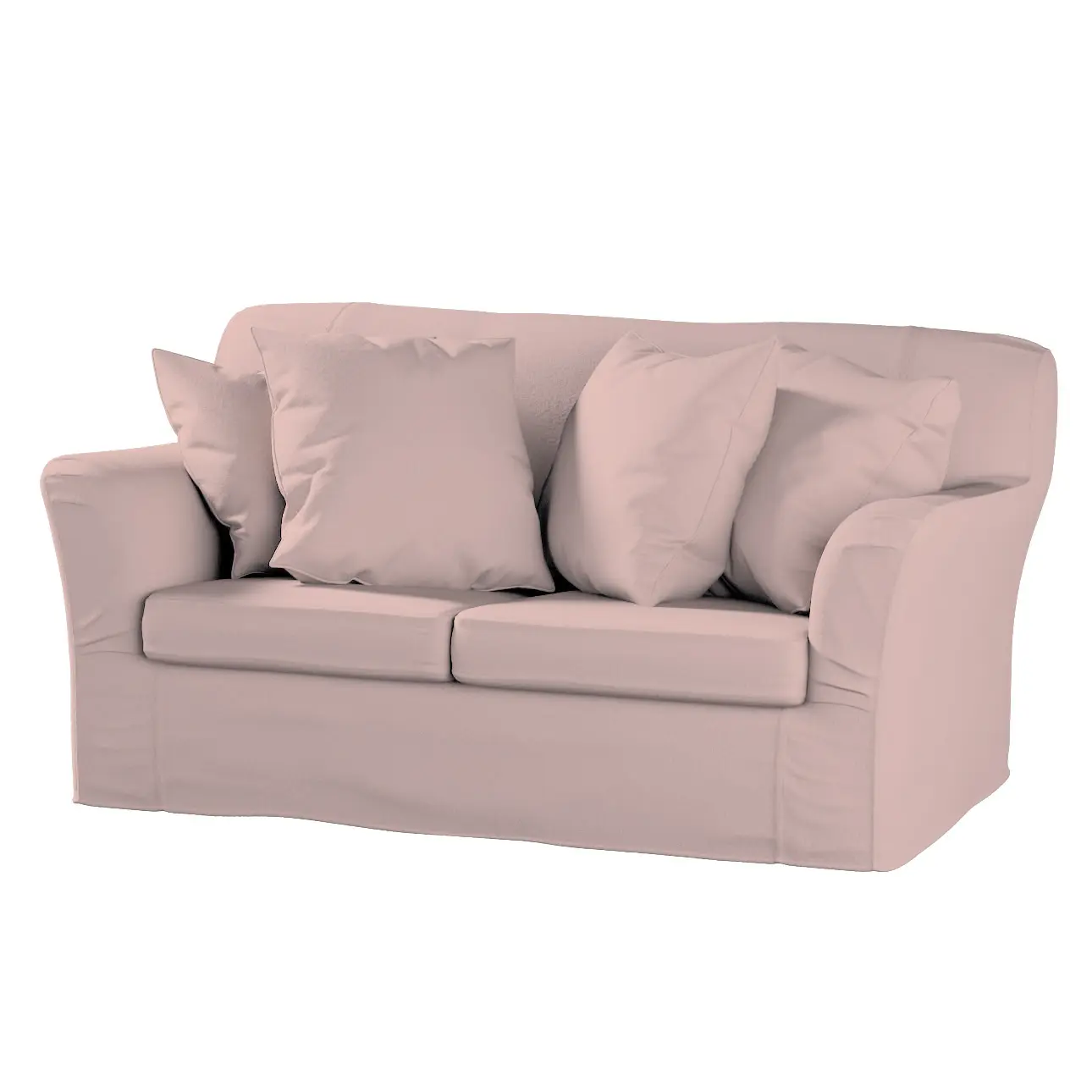Dekoria Potah na pohovku IKEA  Tomelilla 2-místná nerozkládací, růžová, pohovka Tomelilla 2-místná, Boucle Teddy, 702-84