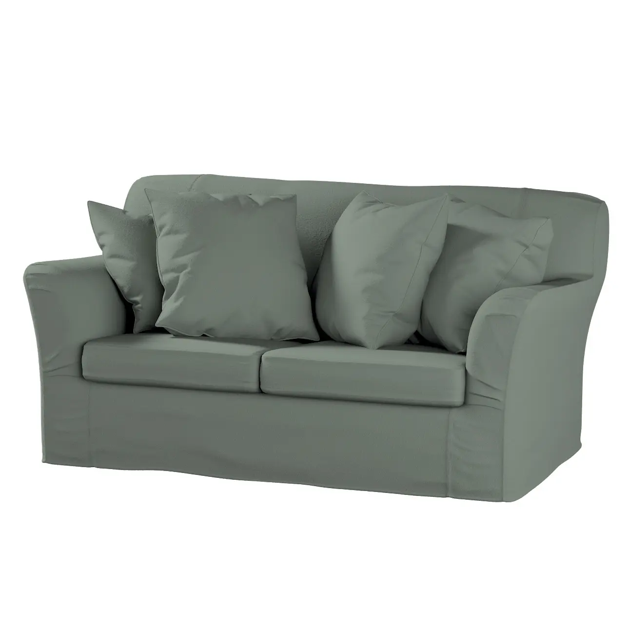 Dekoria Potah na pohovku IKEA  Tomelilla 2-místná nerozkládací, zelená, pohovka Tomelilla 2-místná, Boucle Teddy, 702-85