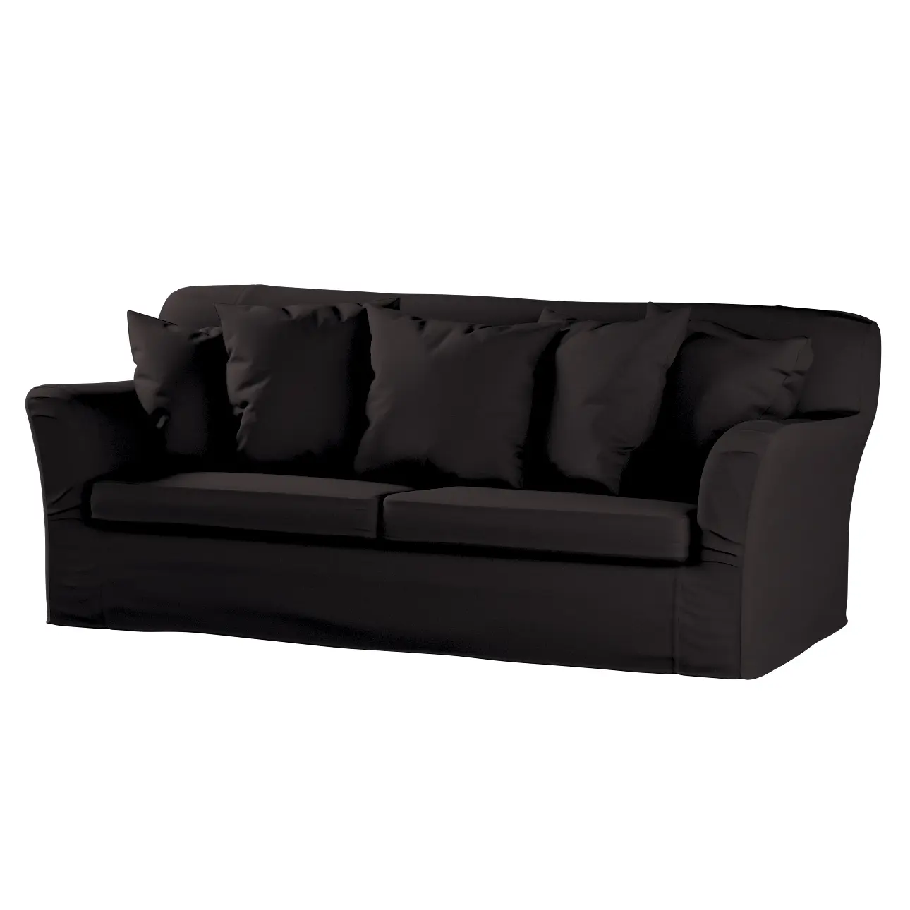 Dekoria Potah na pohovku IKEA  Tomelilla rozkládací, Black - černá, pohovka Tomelilla rozkládací, Cotton Panama, 702-50