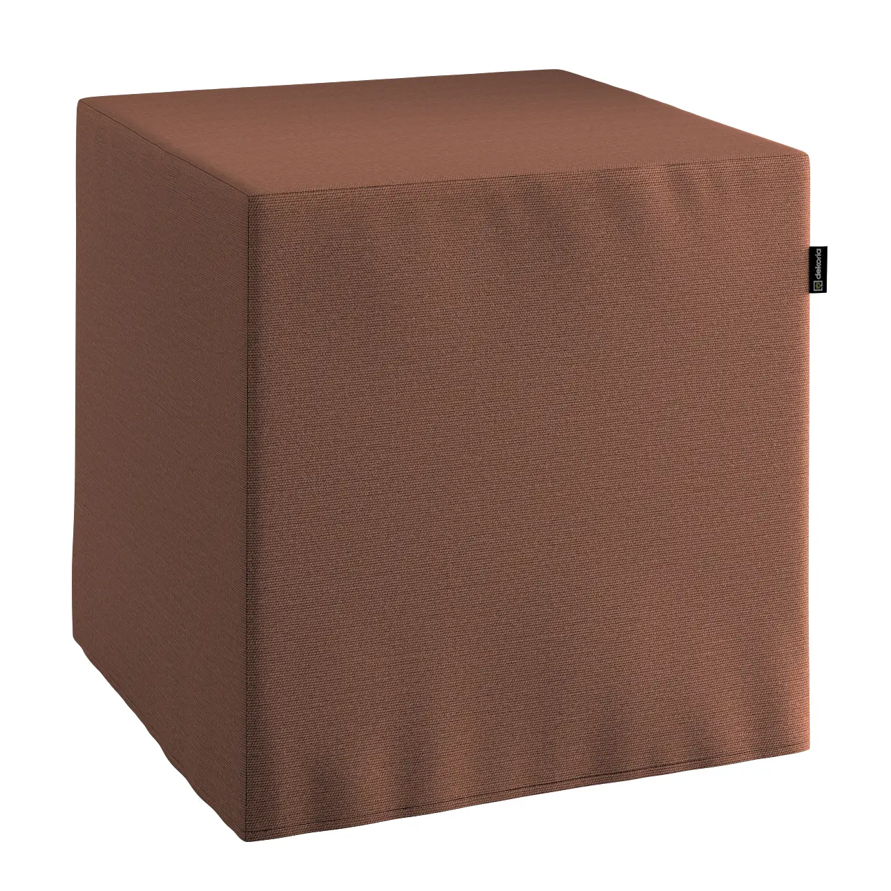 Dekoria Sedák Cube - kostka pevná 40x40x40, hnědá, 40 x 40 x 40 cm, Loneta, 133-09