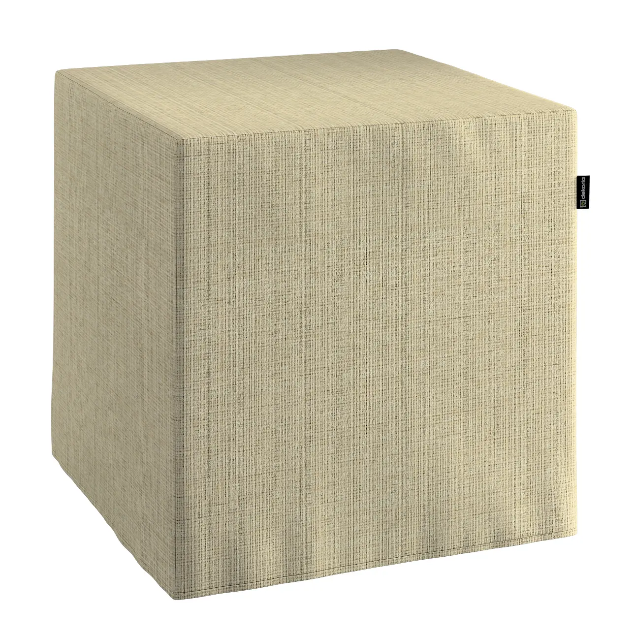 Dekoria Sedák Cube - kostka pevná 40x40x40, béžová, 40 x 40 x 40 cm, Living Basic, 161-68
