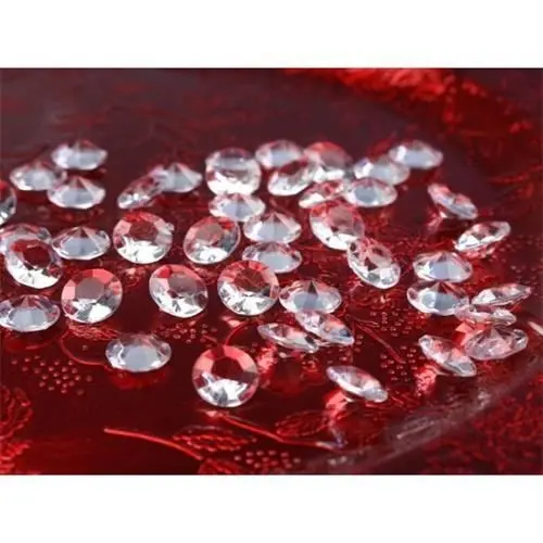 Diamantové konfety čiré – 12 mm, 100 ks
