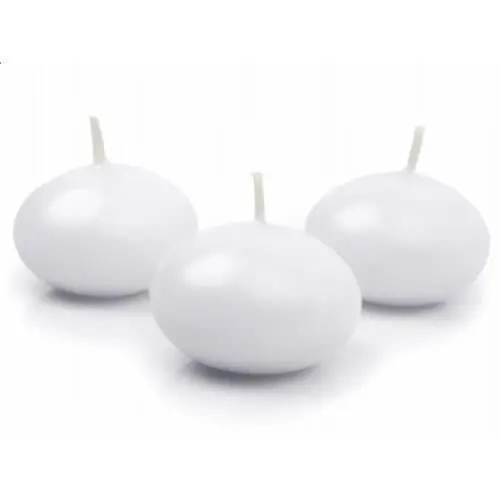 Plovoucí svíčka bílá – 4 cm, 1 ks