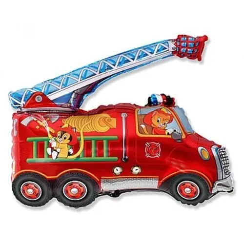 Fóliový balonek hasičské auto – XL 60 cm