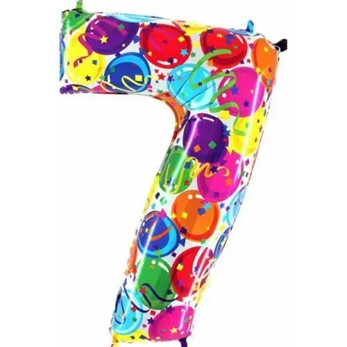Foliová číslice - balonková 7