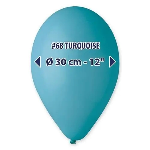 Balonky Gemar tmavě tyrkysové 30 cm – 100 ks