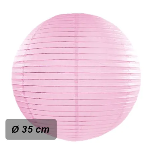 Lampion kulatý růžový – 35 cm