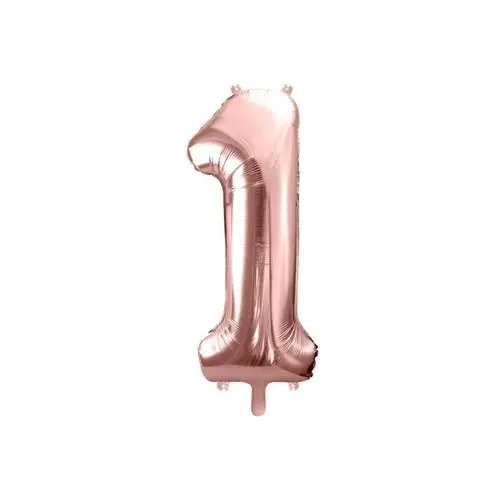 Foliová číslice - rose gold 1 - 86 cm