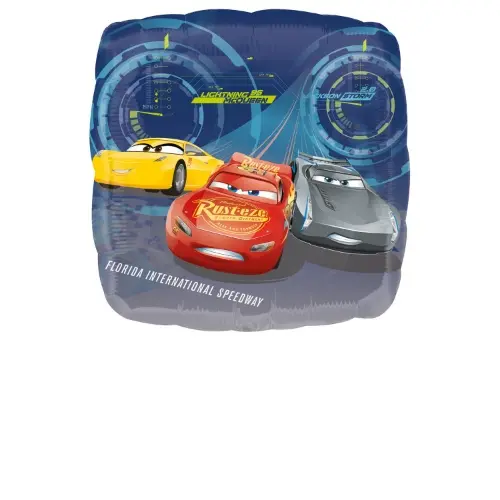 Foliový balonek čtverec Cars 43 cm