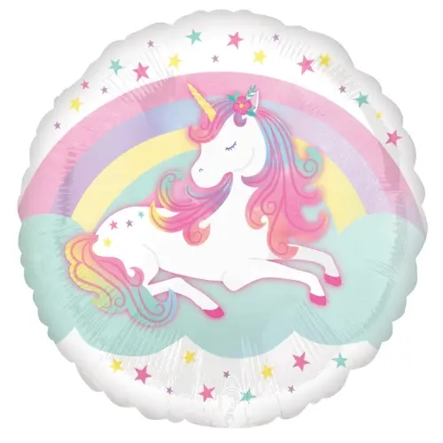 Foliový  balonek kouzelný jednorožec 43 cm