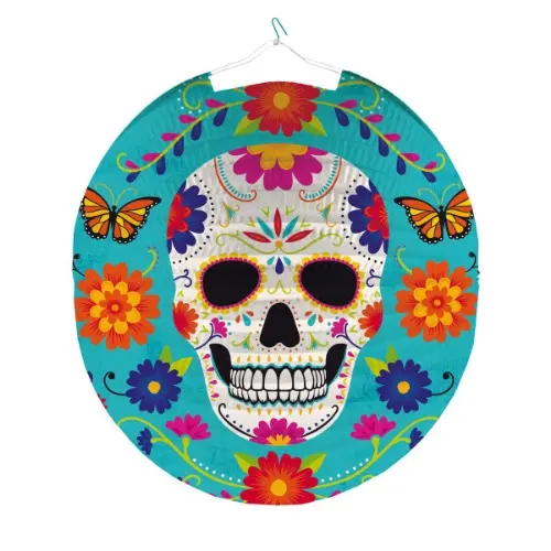 Kulatý lampion Day of the dead 25 cm